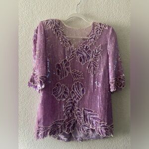 Creative touch 100% silk blouse
